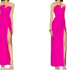 Amanda Uprichard Strapless Puzzle Gown